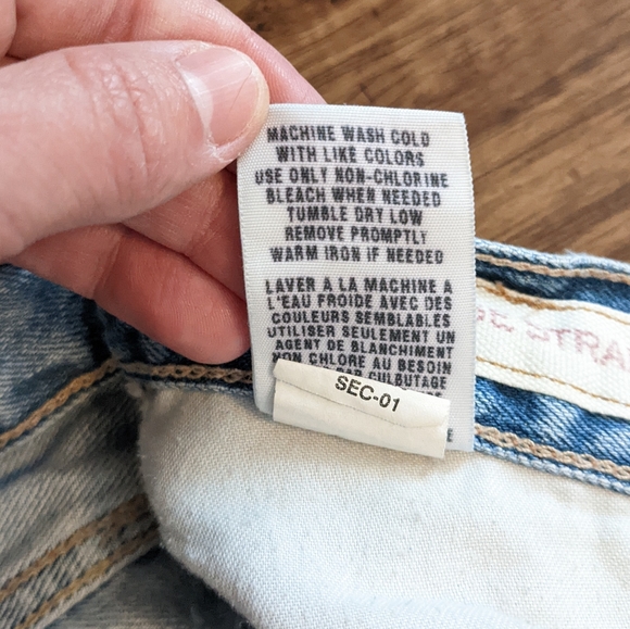 American Eagle Outfitters low rise straight leg jeans Size 26/28 - Picture 10 of 10